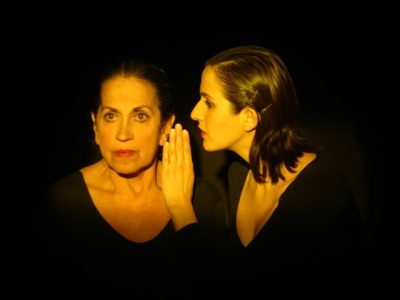 Norma Merlo junto a Andrea Villena. Fotografía de Rodrigo Caballero.