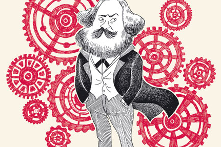 Karl Marx / Ilustración de Editora Bogotá Karl Marx / Ilustración de Editora Bogotá