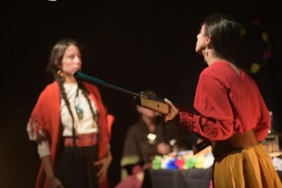 Micaela Bastidas y Juana Azurduy. Foto_ Paqarina.